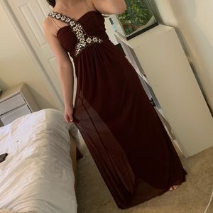 Maroon Occassion Dress